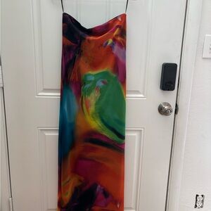 Vibrant Multicolor Slip Dress